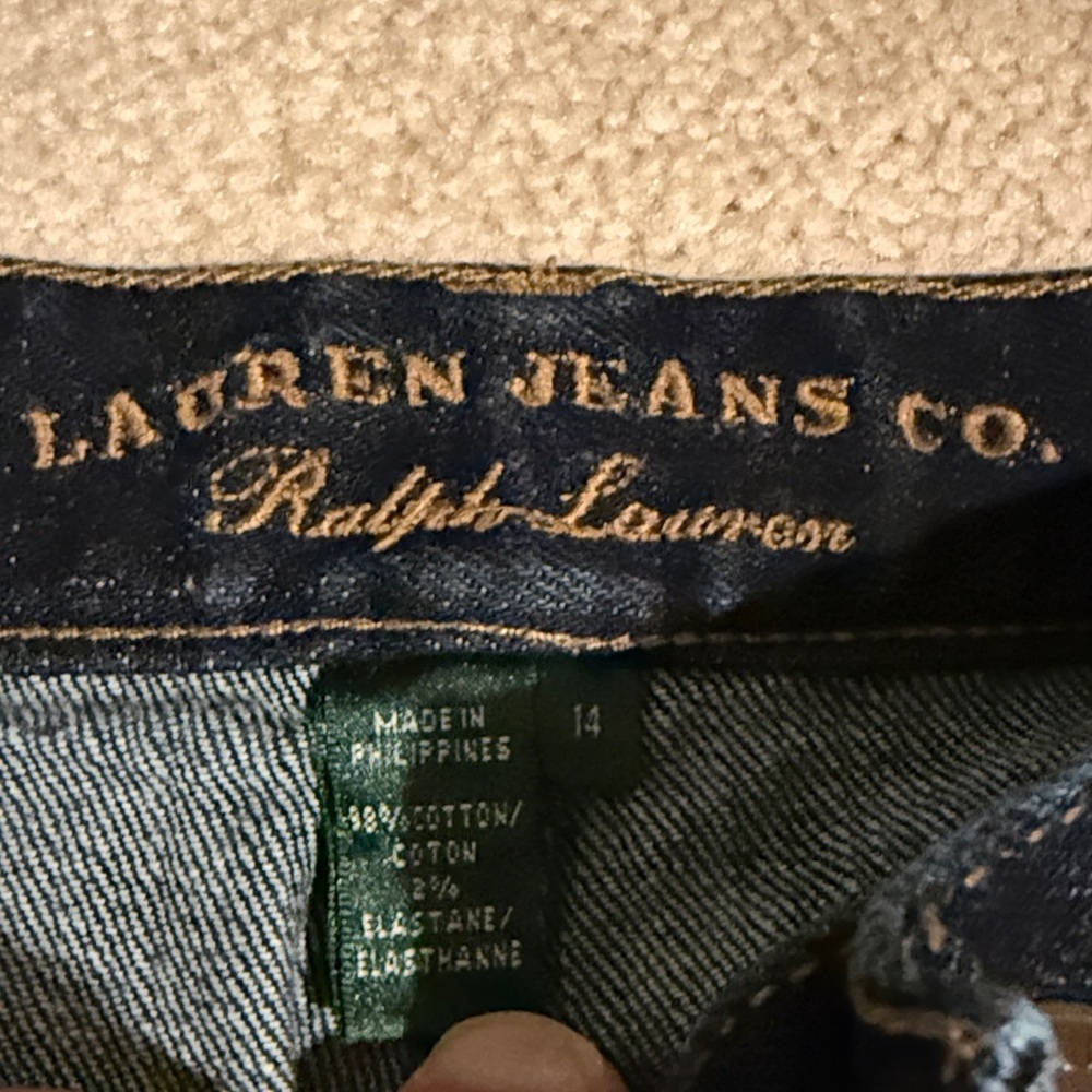 Lauren Ralph Lauren Dark Blue Ankle Jeans - Picture 4 of 13